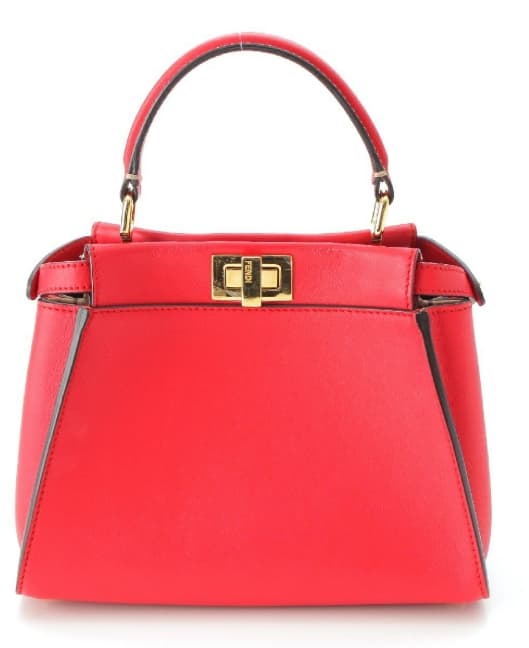 Alquiler Fendi Mini Peekaboo Rojo - Bolso de lujo